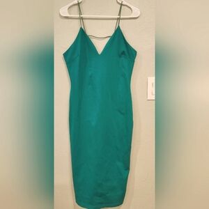 Fashion Nova - Dynamic Brights Midi Dress- Kelly Green